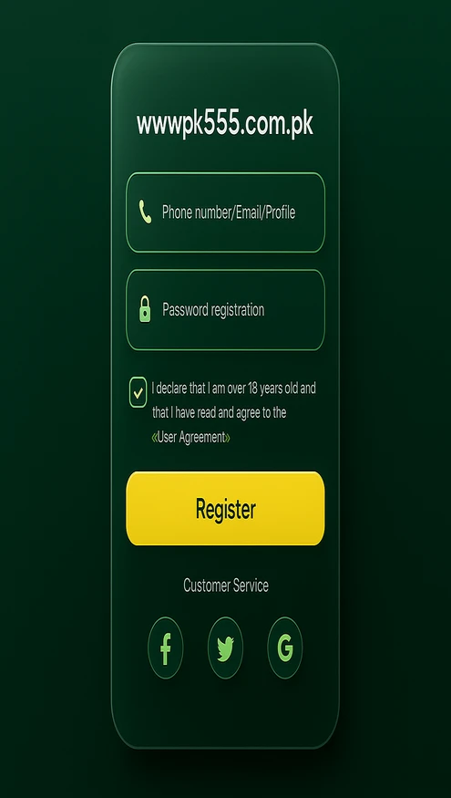 pk555 Login & Sign Up